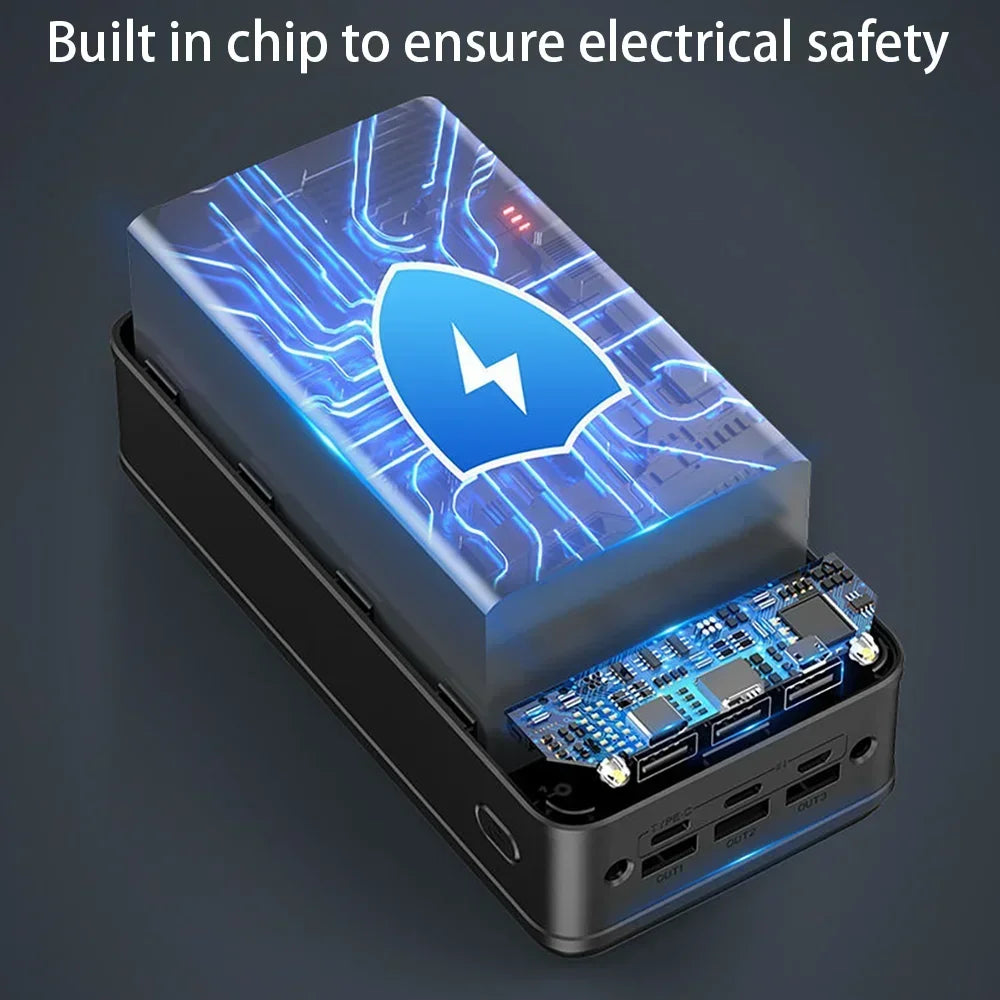Power Bank 100000mAh QC PD 3.0 Fast Charging Powerbank 100000mAh External Battery Charger Poverbank For iPhone Xiaomi Samsung